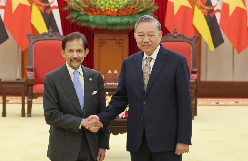 Leaders of Vietnam and Brunei wish to expand cooperation across key sectors